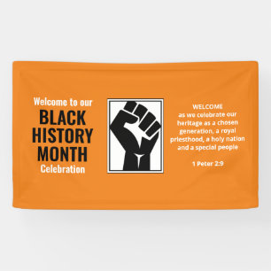 BLACK HISTORY MONTH   Power Fist   Welcome Banner