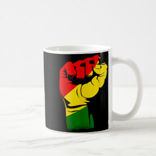 Black History Month Powerful Fist Africa African  Coffee Mug