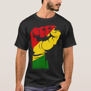 Black History Month Powerful Fist Africa African  T-Shirt
