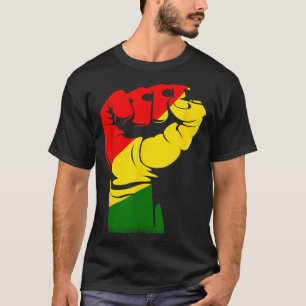 Black History Month Powerful Fist Africa African T-Shirt