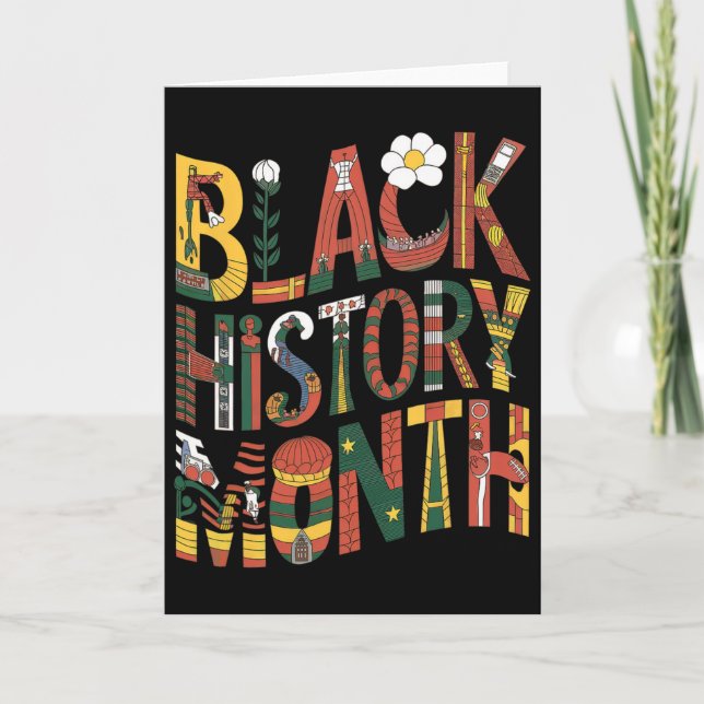 Black History Month Pride _1  Card (Front)