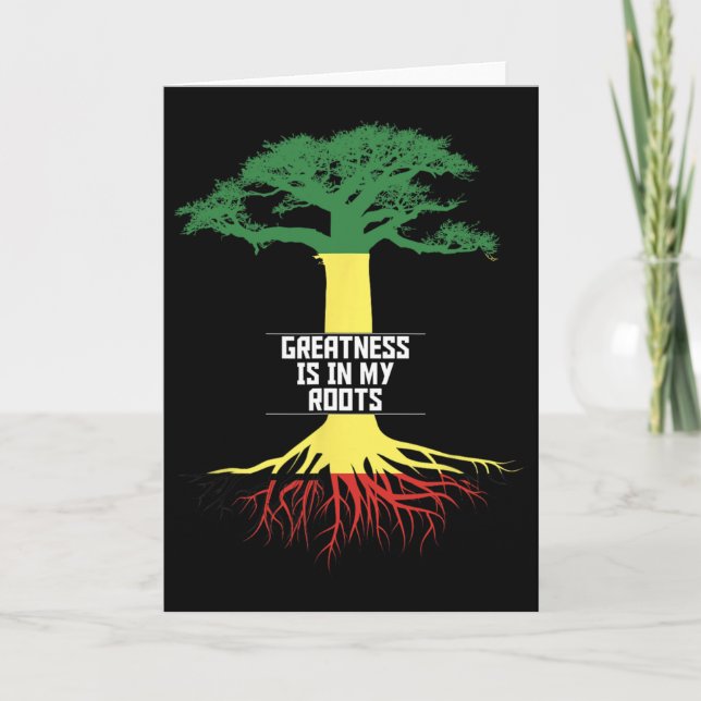 Black History Month Pride African American History Card (Front)