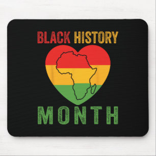 Black History Month Pride African American Men Wom Mouse Pad