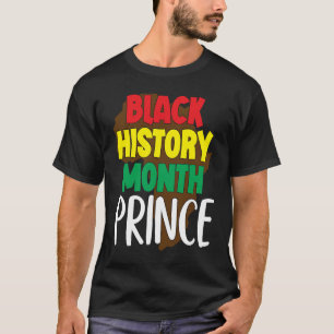 Black History Month Prince African American Youth T-Shirt