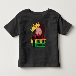 Black History Month Princess Black Girl Magic Toddler T-Shirt