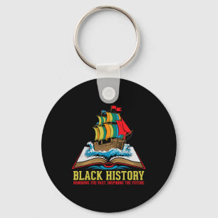 Black History Month Proud African American Culture Key Ring