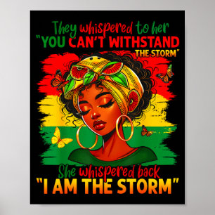 Black History Month Proud Black African American L Poster