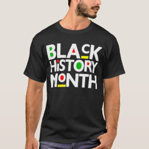 Black History Month Proud Black Afro African Pride T-Shirt