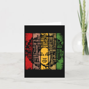 Black History Month Proud Heritage Culture African Card