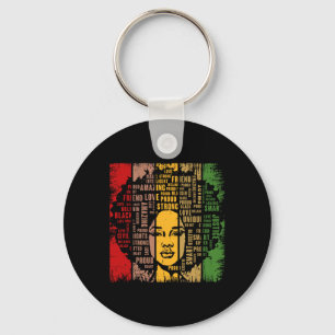 Black History Month Proud Heritage Culture African Key Ring