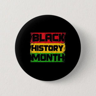 Black History Month Proud I Am Black History Month 6 Cm Round Badge