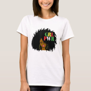 Black History Month Queen Melanin Girl Magic Women T-Shirt