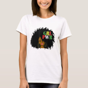 Black History Month Queen Melanin Girl Magic Women T-Shirt