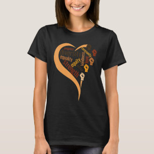 Black History Month Racial Diversity Justice Equal T-Shirt