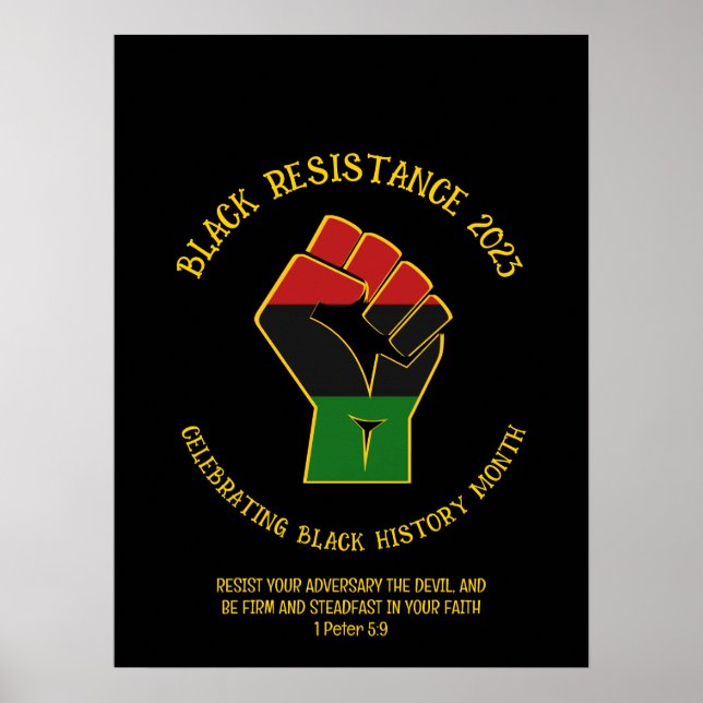 BLACK HISTORY MONTH Resistance 2023 Poster (Front)