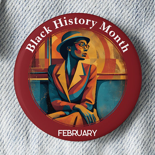 Black History Month Rosa Parks Pinback Button (Creator Uploaded)