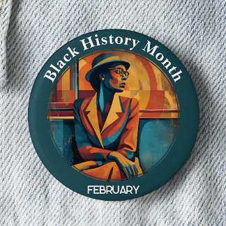 Black History Month Rosa Parks Pinback Button