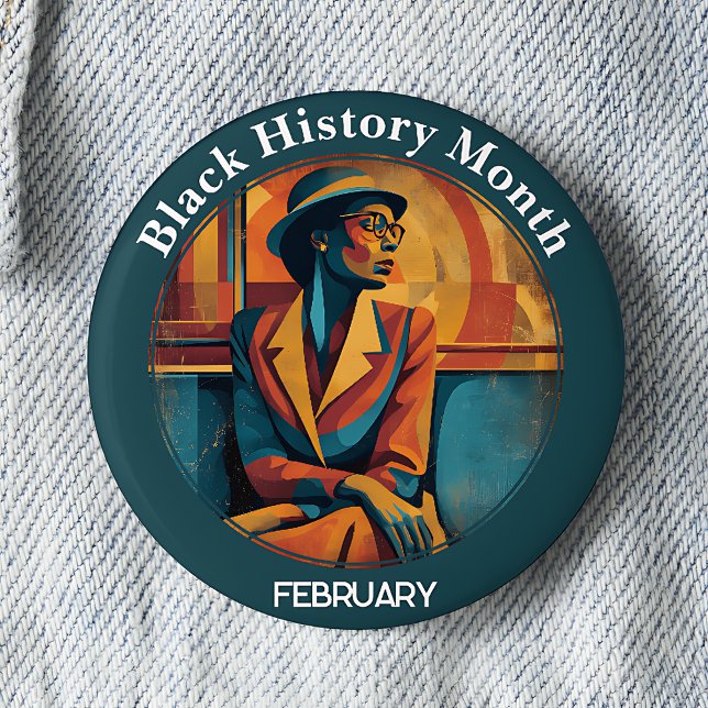Black History Month Rosa Parks Pinback Button (Creator Uploaded)
