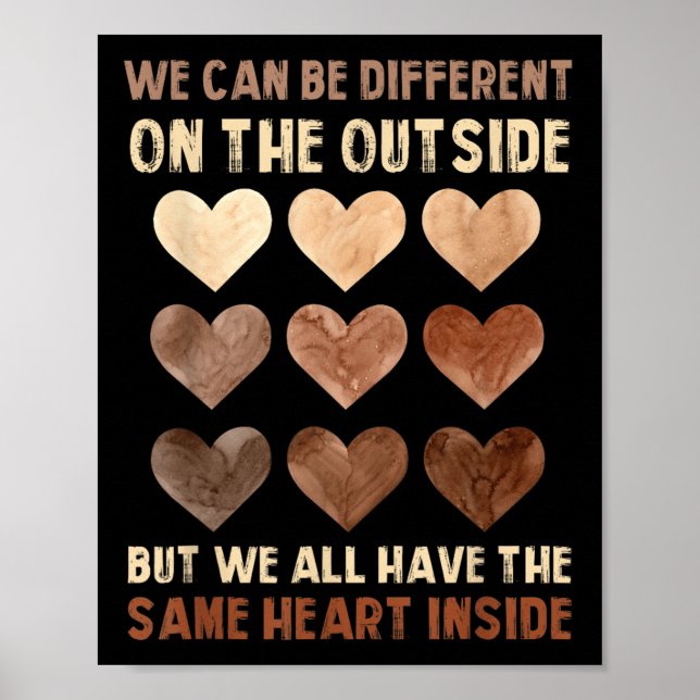 Black History Month Same Heart Inside African Prid Poster (Front)