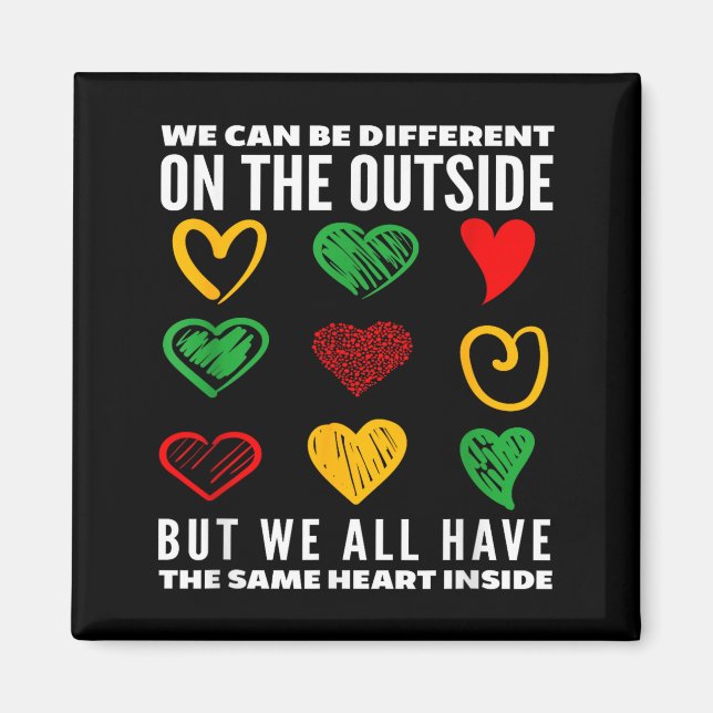 Black History Month Same Heart Inside  Magnet (Front)