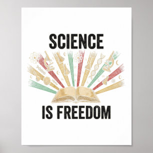 Black History Month Science Is Freedom African Roo Poster