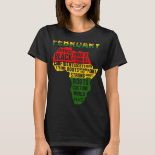 Black History Month Shirt African Map Colors_1