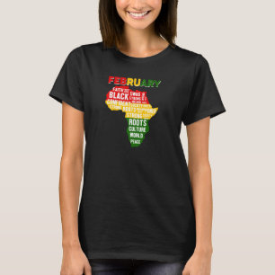 Black History Month Shirt African Map Feb Proud A