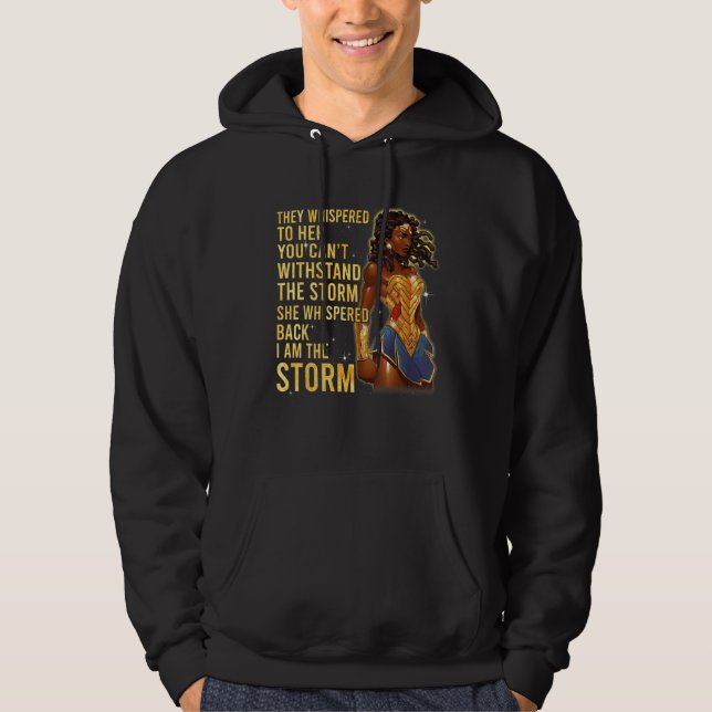 Black History Month Shirt African Woman Afro I Am  (Front)