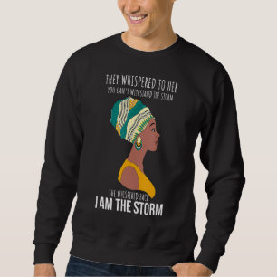 Black History Month Shirt African Woman Afro I Am