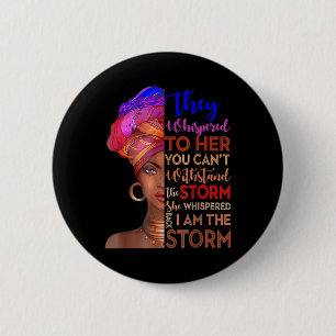Black History Month Shirt African Woman Afro I Am  6 Cm Round Badge