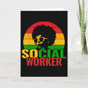 Black History Month Social Worker Social Work Mont Card