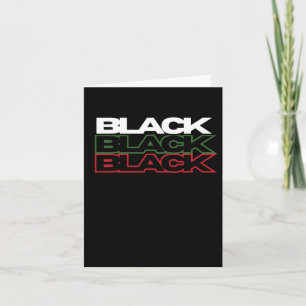 Black History Month Sticker Pan-african Merch Blac Card