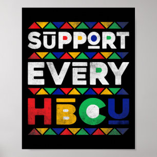 Black History Month Support Every Hbcu Historical Poster