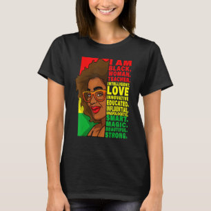 Black History Month Teacher Women African Teachers T-Shirt
