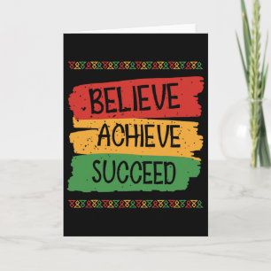Black History Month Tee Black African American Jun Card