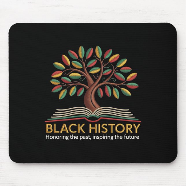 Black History Month Tree Of Knowledge African Amer Mouse Pad (Front)