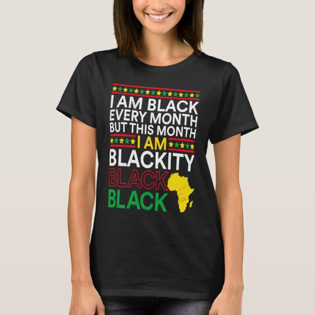 Black History Month USA History America African T-Shirt (Front)