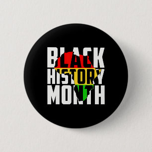 Black History Month Vintage Melanin Pride African 6 Cm Round Badge