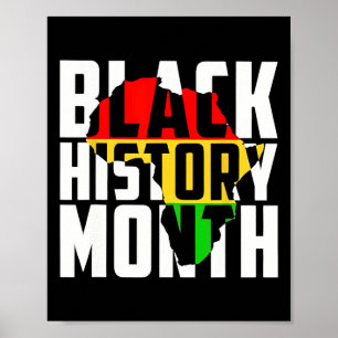 Black History Month Vintage Melanin Pride African Poster