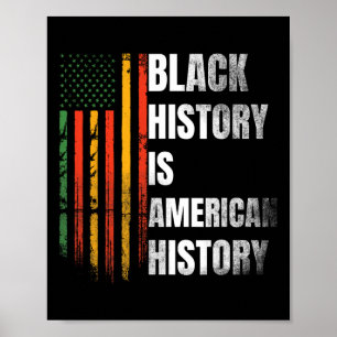 Black History Month Women African American Flag Bl Poster