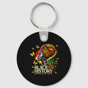 Black History Month Women Black History Breaking E Key Ring