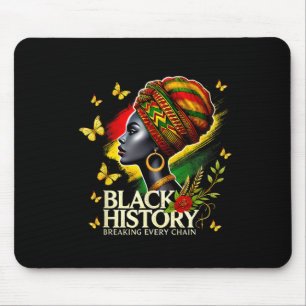 Black History Month Women Black History Breaking E Mouse Pad