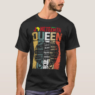 Black History Month Women Educated Strong Black Qu T-Shirt