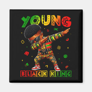 Black History Month Young Black King African Pride Magnet