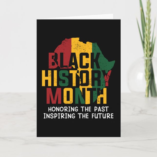 Black History Months African Continent Card (Front)