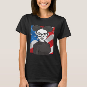 Black History Panther Party 1966 Afro Hair America T-Shirt
