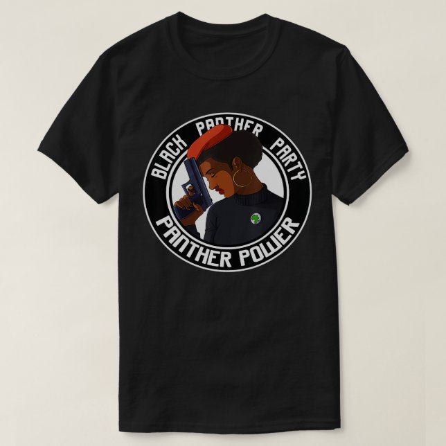 Black History Panther Party Gift  T-Shirt (Design Front)