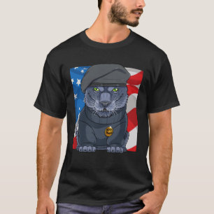 Black History Panther Party Patriotic African Amer T-Shirt