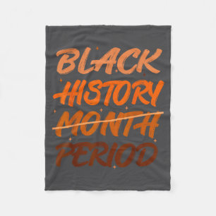 Black History Period African American History Men  Fleece Blanket