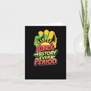 Black History Period Black Culture Sticker Card